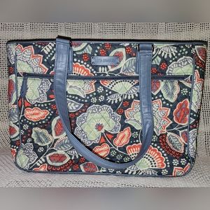 Vera Bradley Retired Nomadic Floral Travel Laptop Tote